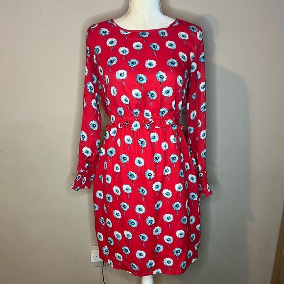 ⭐️🌹J. Crew Floral Longsleve Dress - Picture 2 of 9